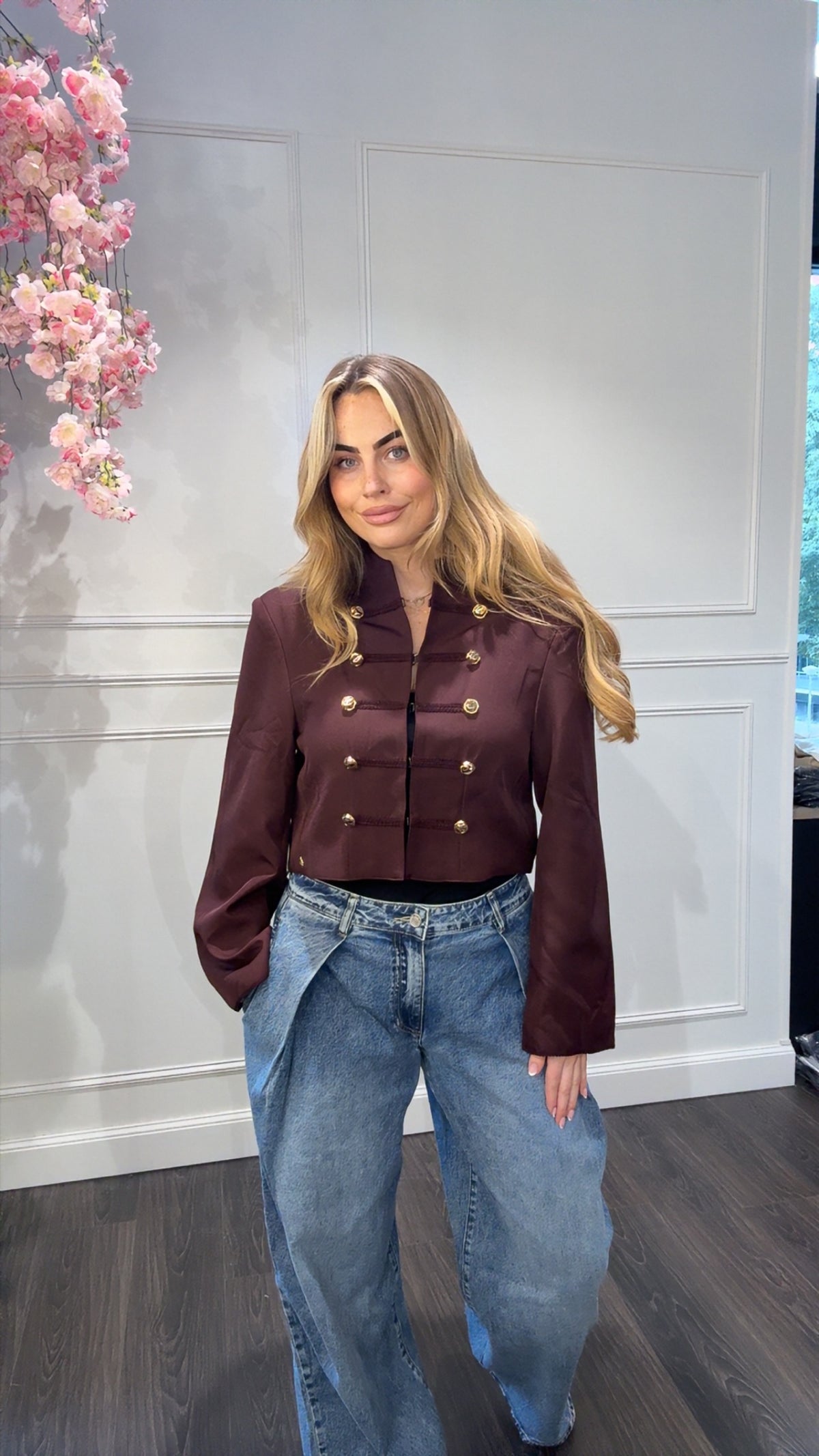Jas Blazer Ambika Bordeaux Kapitein