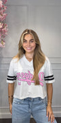 T-Shirt Dodgers Roze