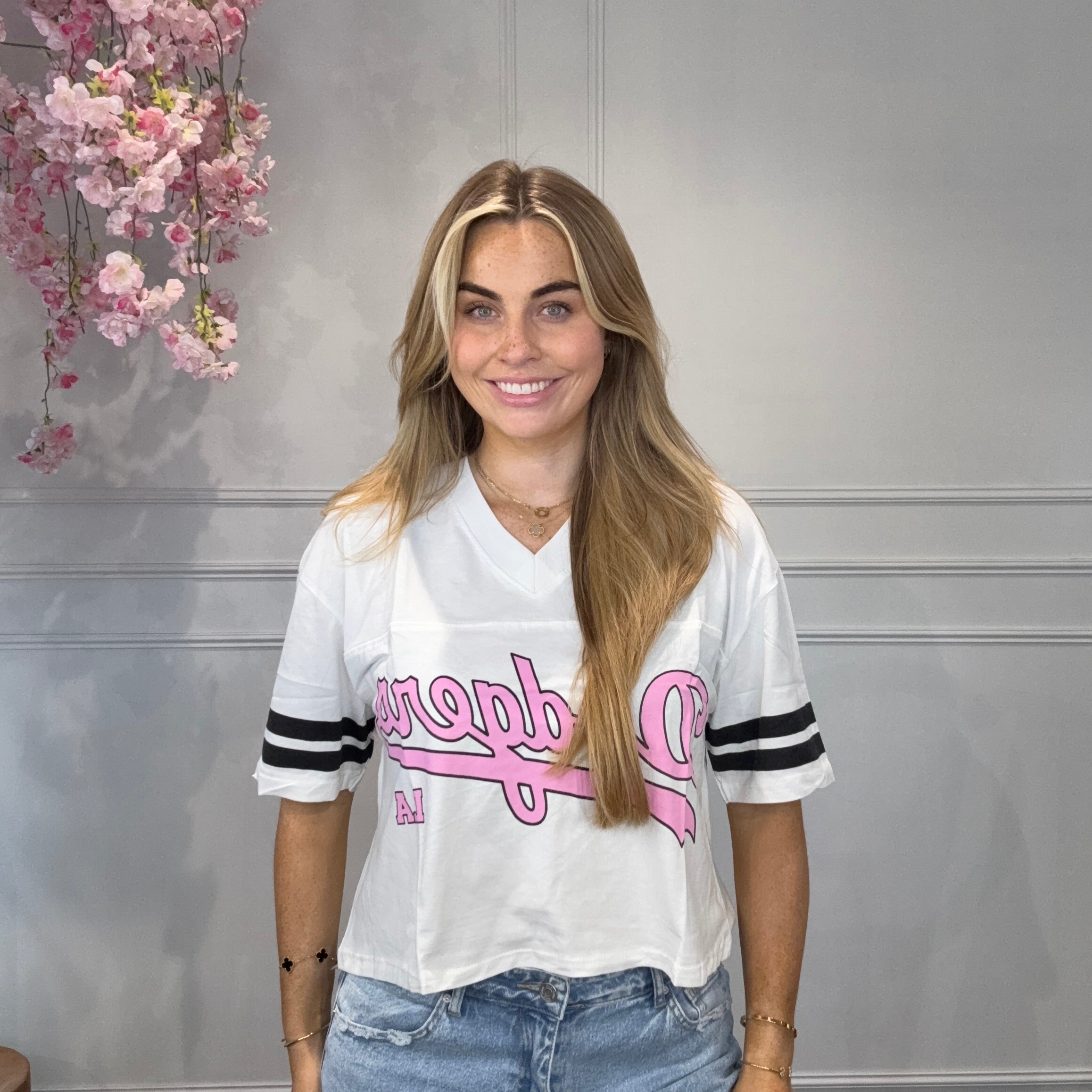 T-Shirt Dodgers Roze