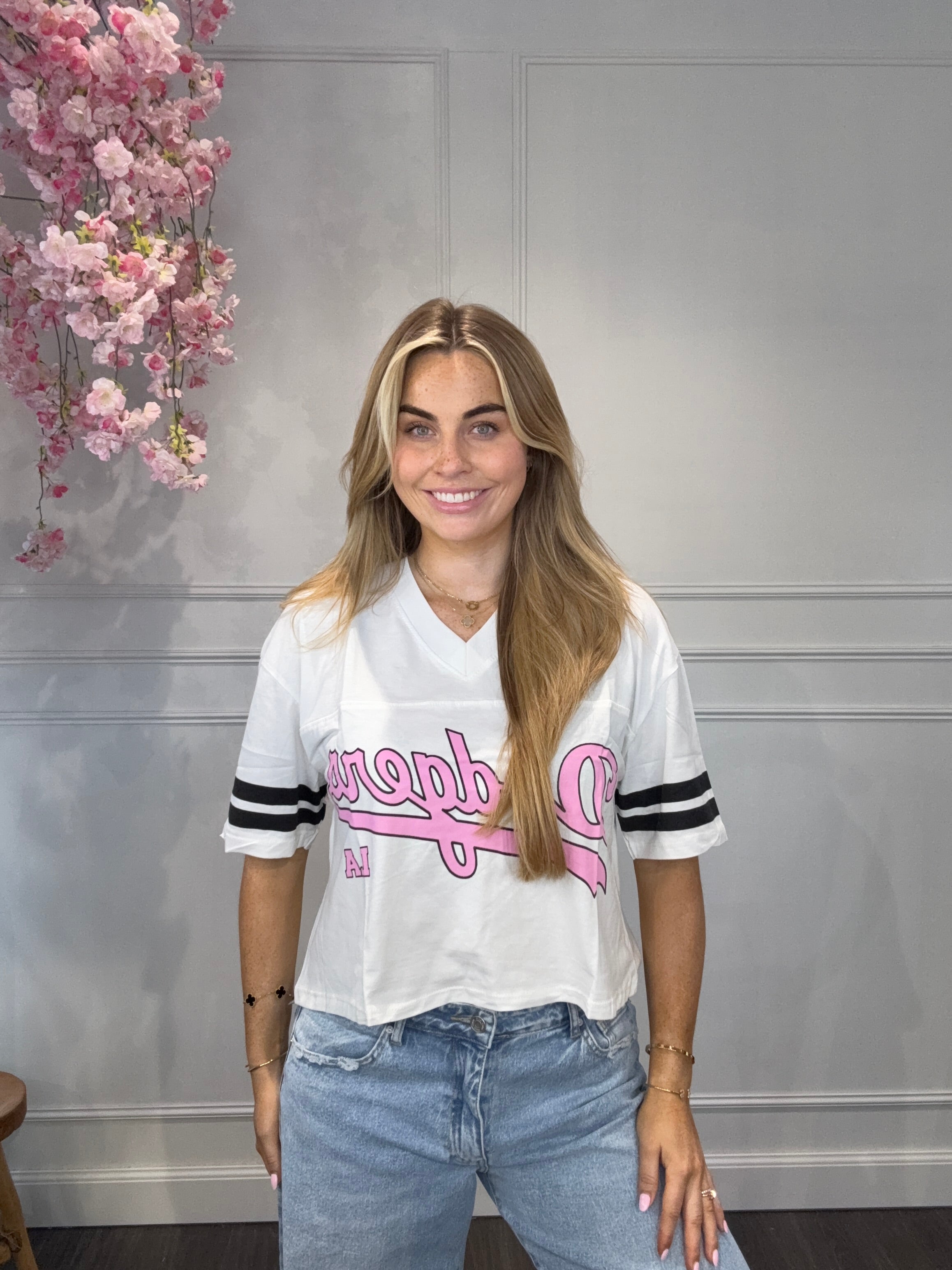 T-Shirt Dodgers Roze