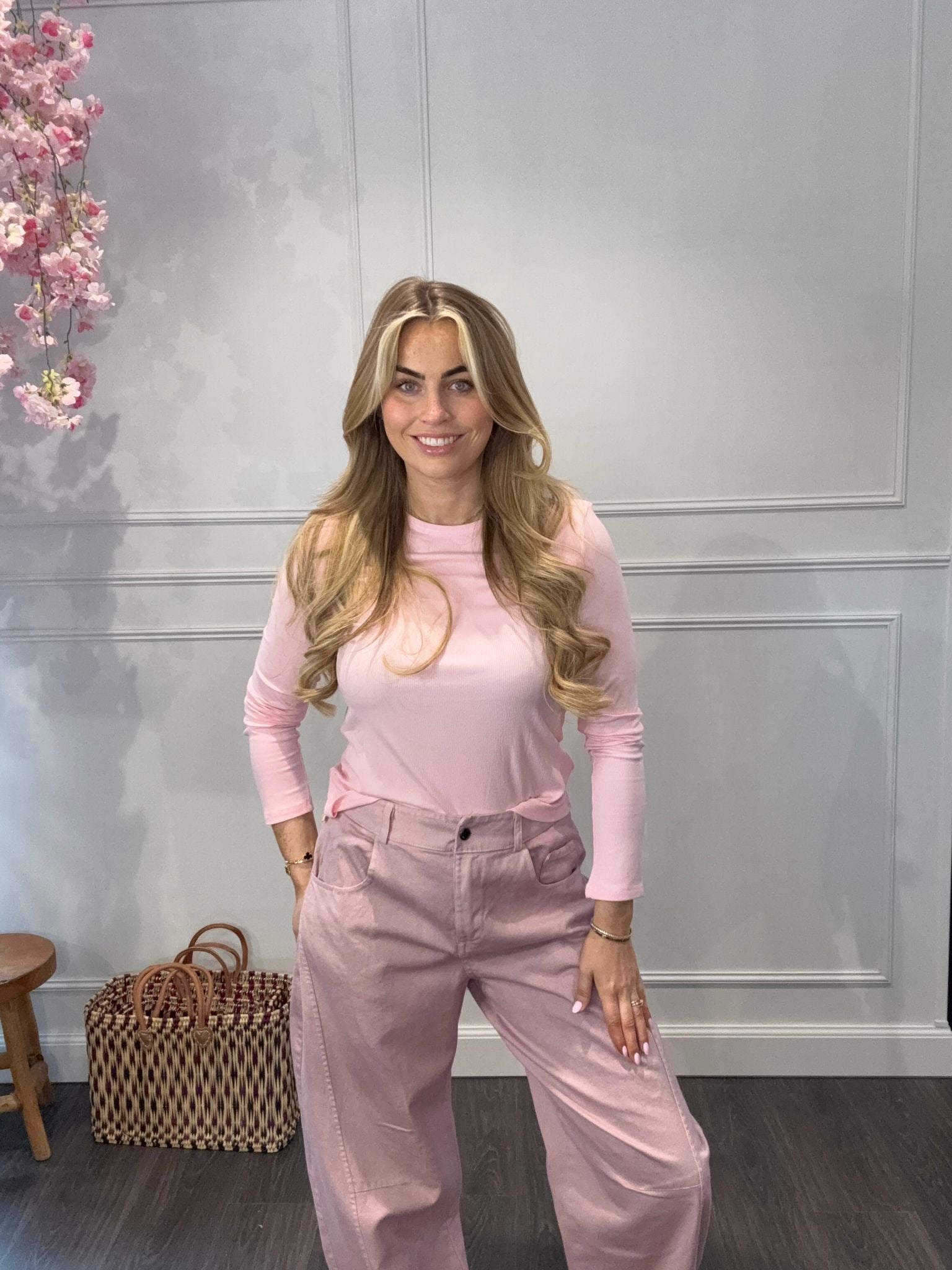 Ambika Basic Top Roze — one size t/m maat 40, veelzijdig te combineren | IZANI