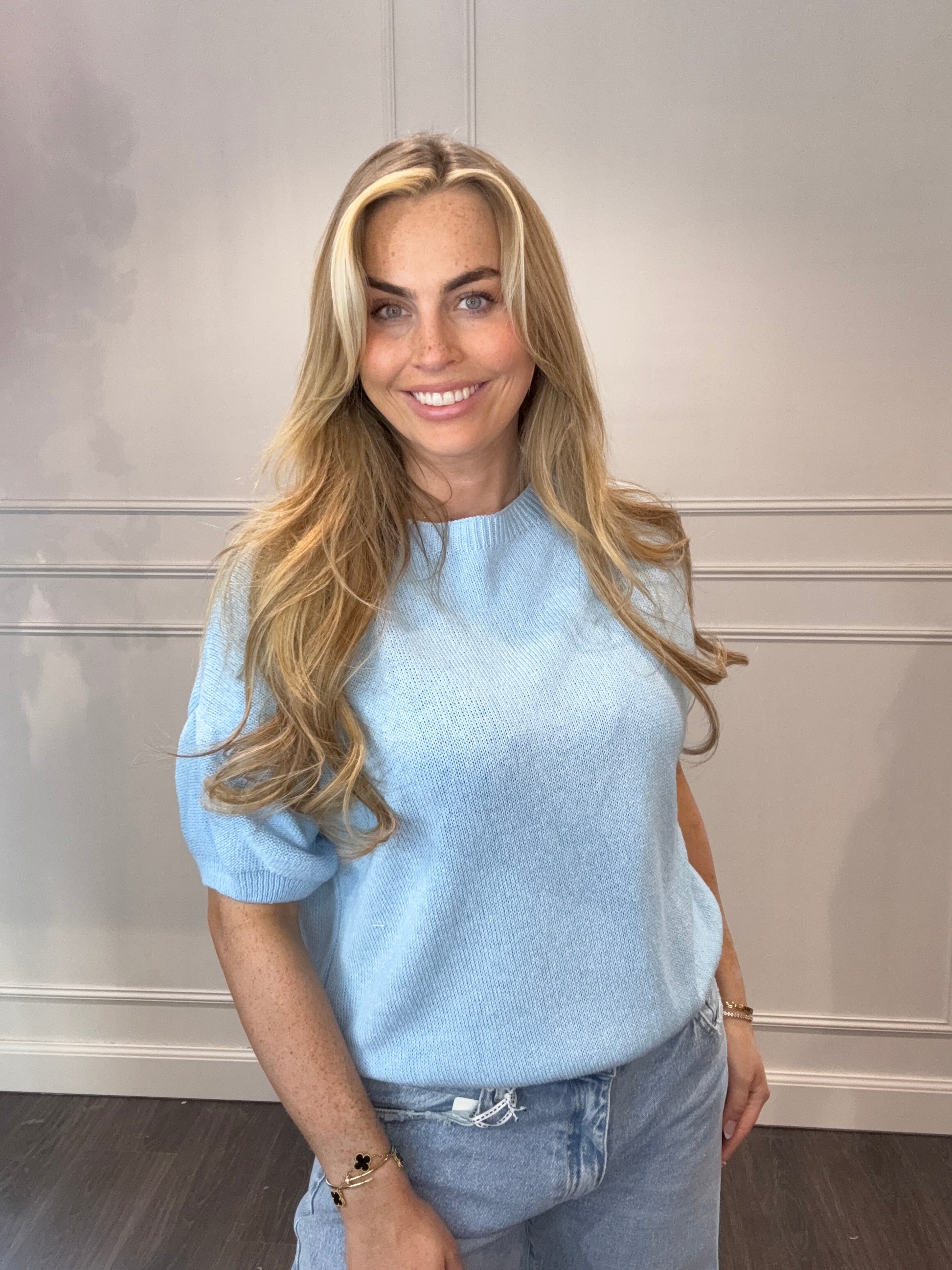 Mandy Jane Top Baby Blauw