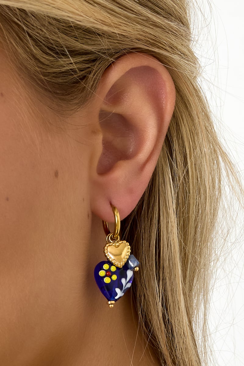 Stainless Steel Drop Earrings Heart Casual Daily Simple Series Women's jewelry