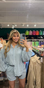 2 Delige Set Saint Tropez Blouse met Shorts Ruitprint