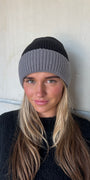 Beanie Duo Tone Grijs-Zwart