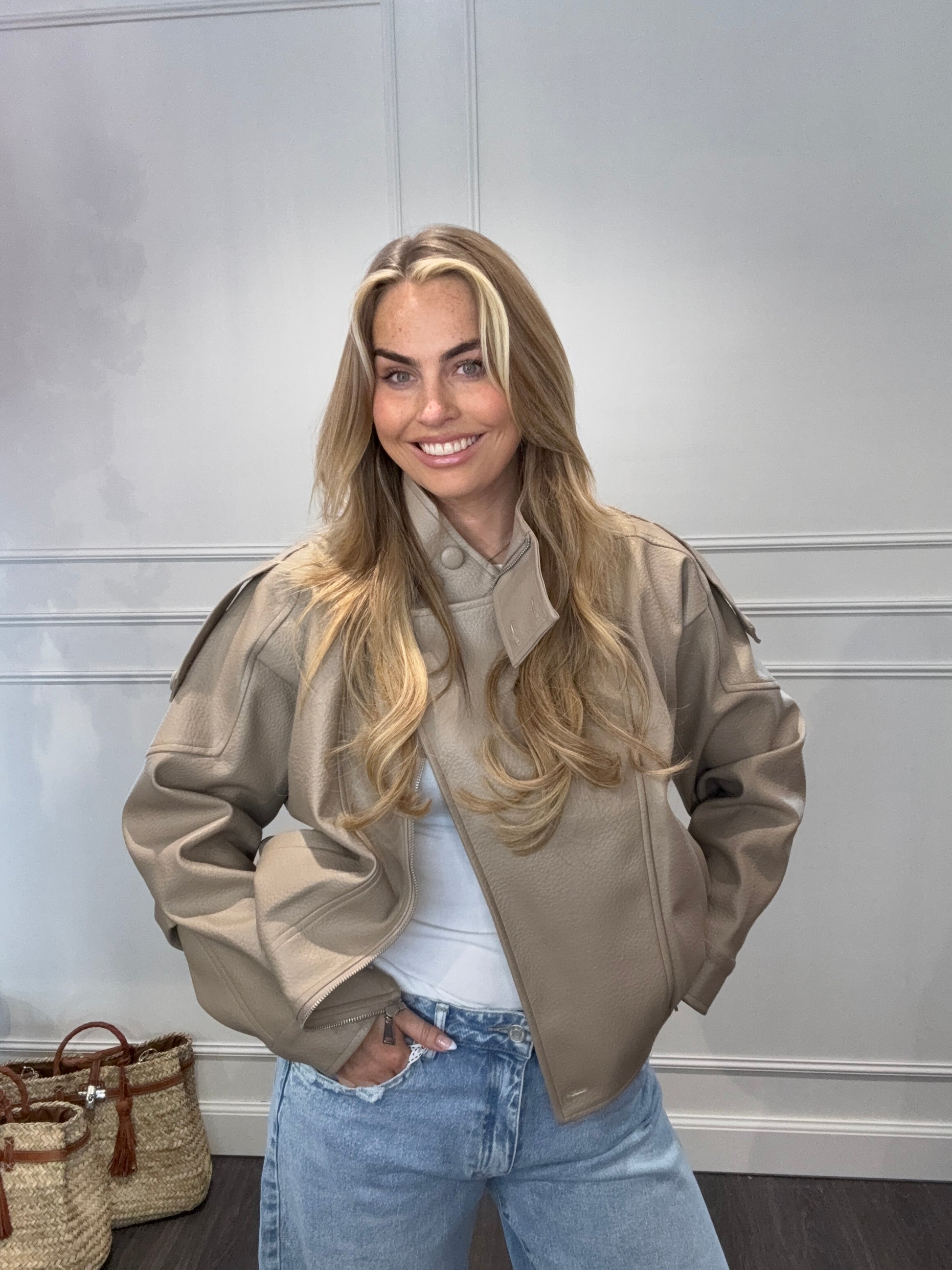 Jasje Ambika Vegan Leer Taupe