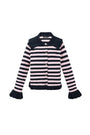 Polyester fiber (polyester) Knit cardigan Stripes Casual Fall/Winter  Clothes