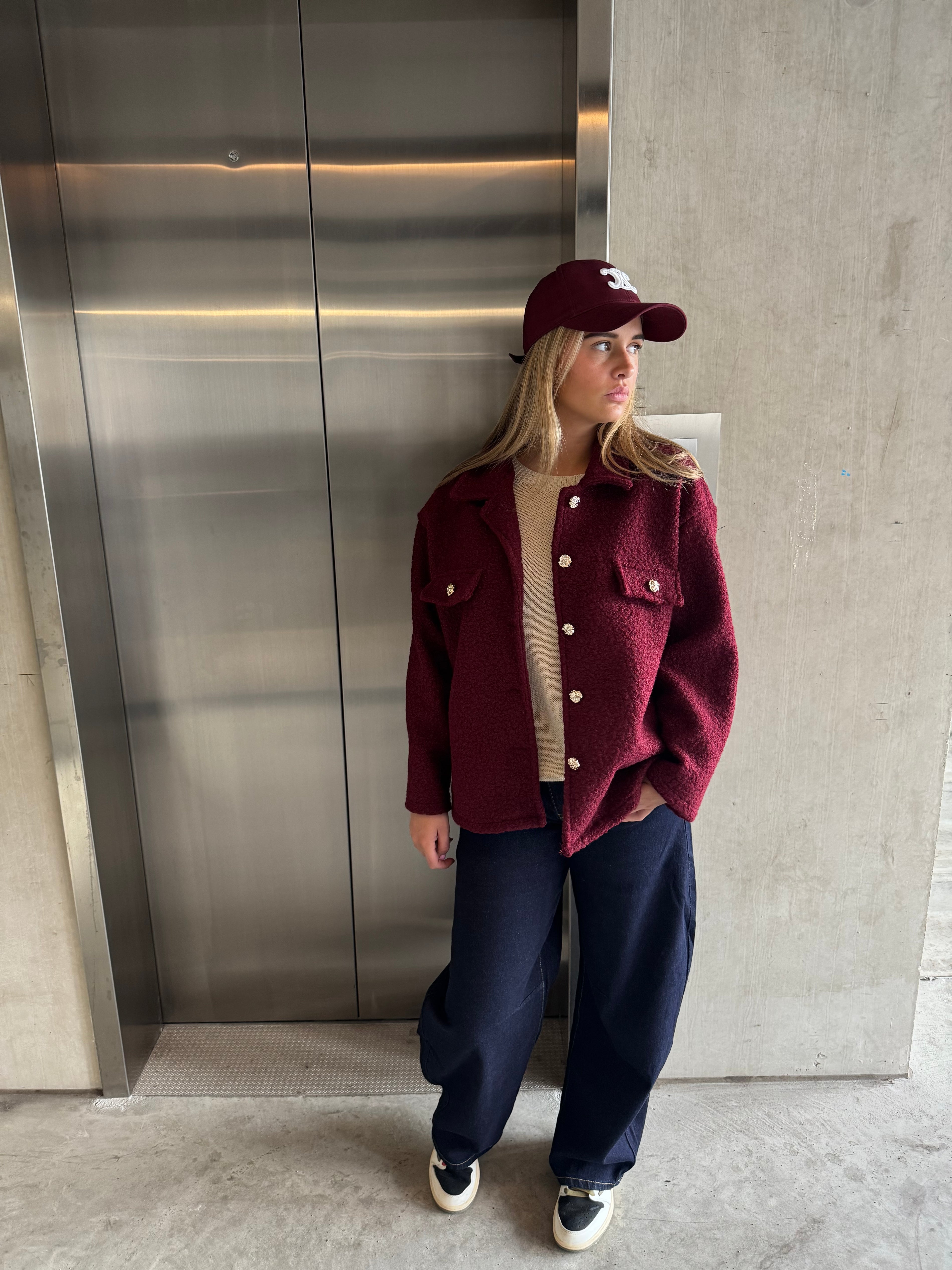 Jas/  Vest Burgundy