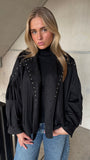 Jasje Suedine Fringe And Studs
