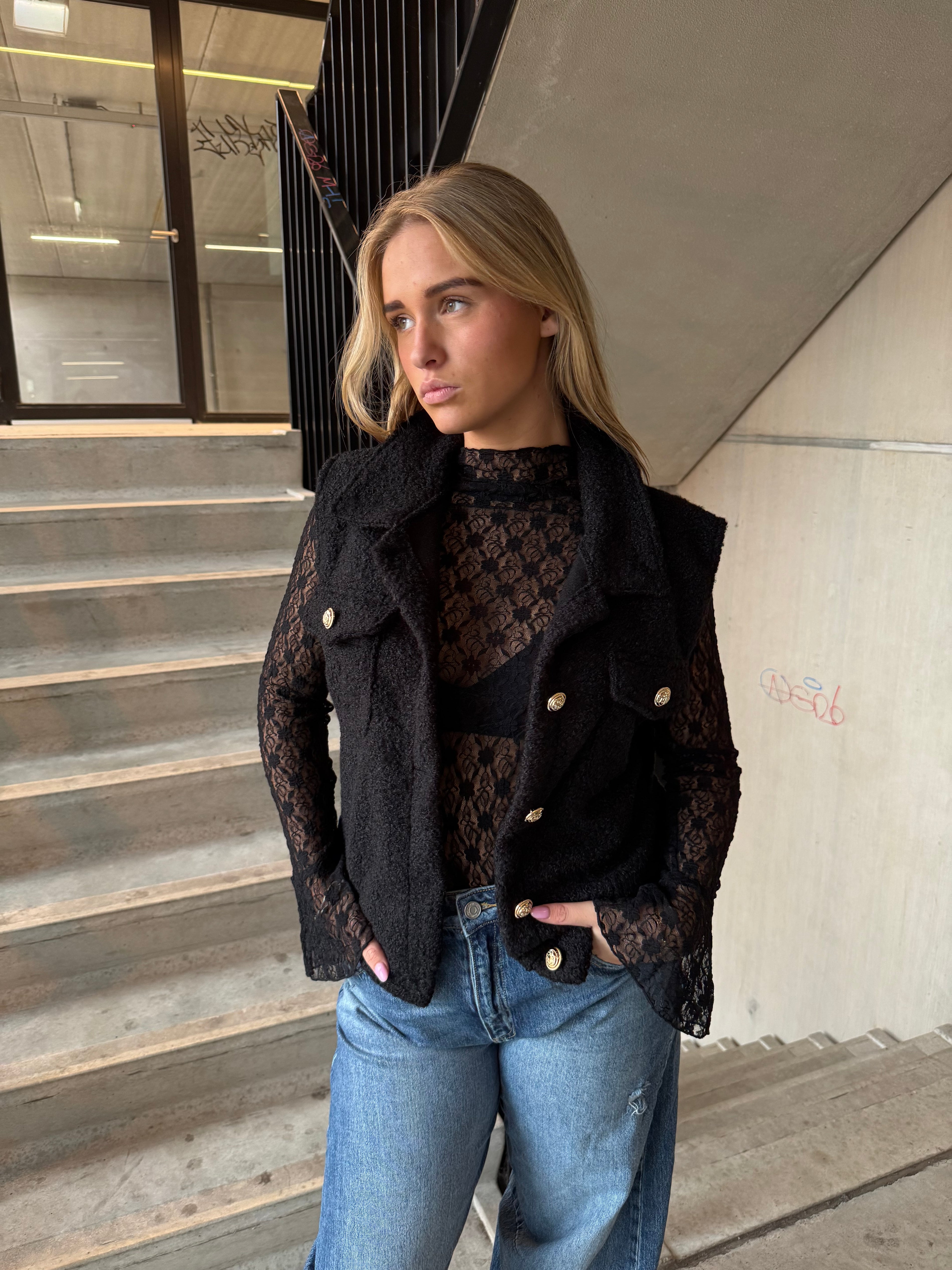 Spencer / Gilet Soft Zwart