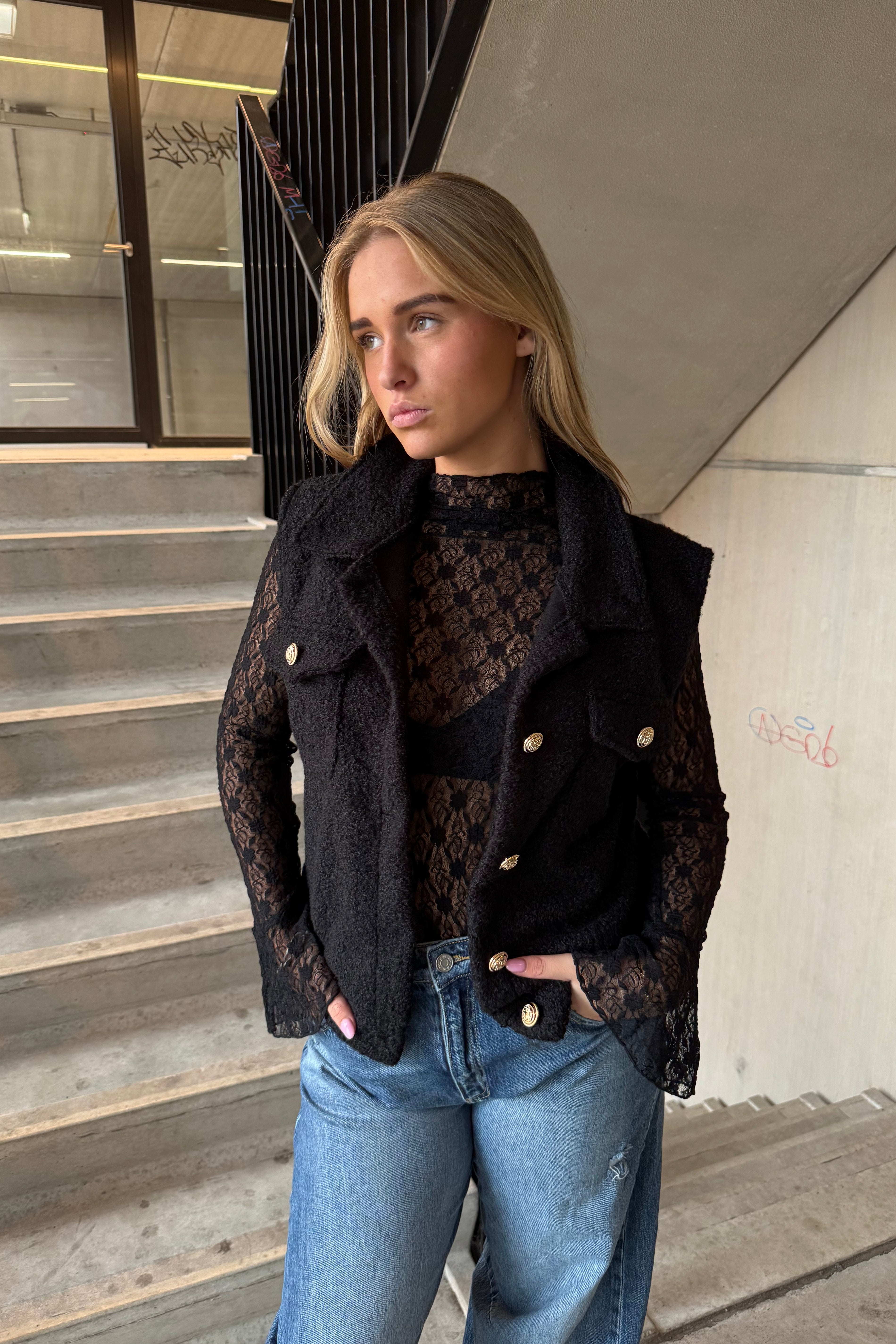 Spencer / Gilet Soft Zwart