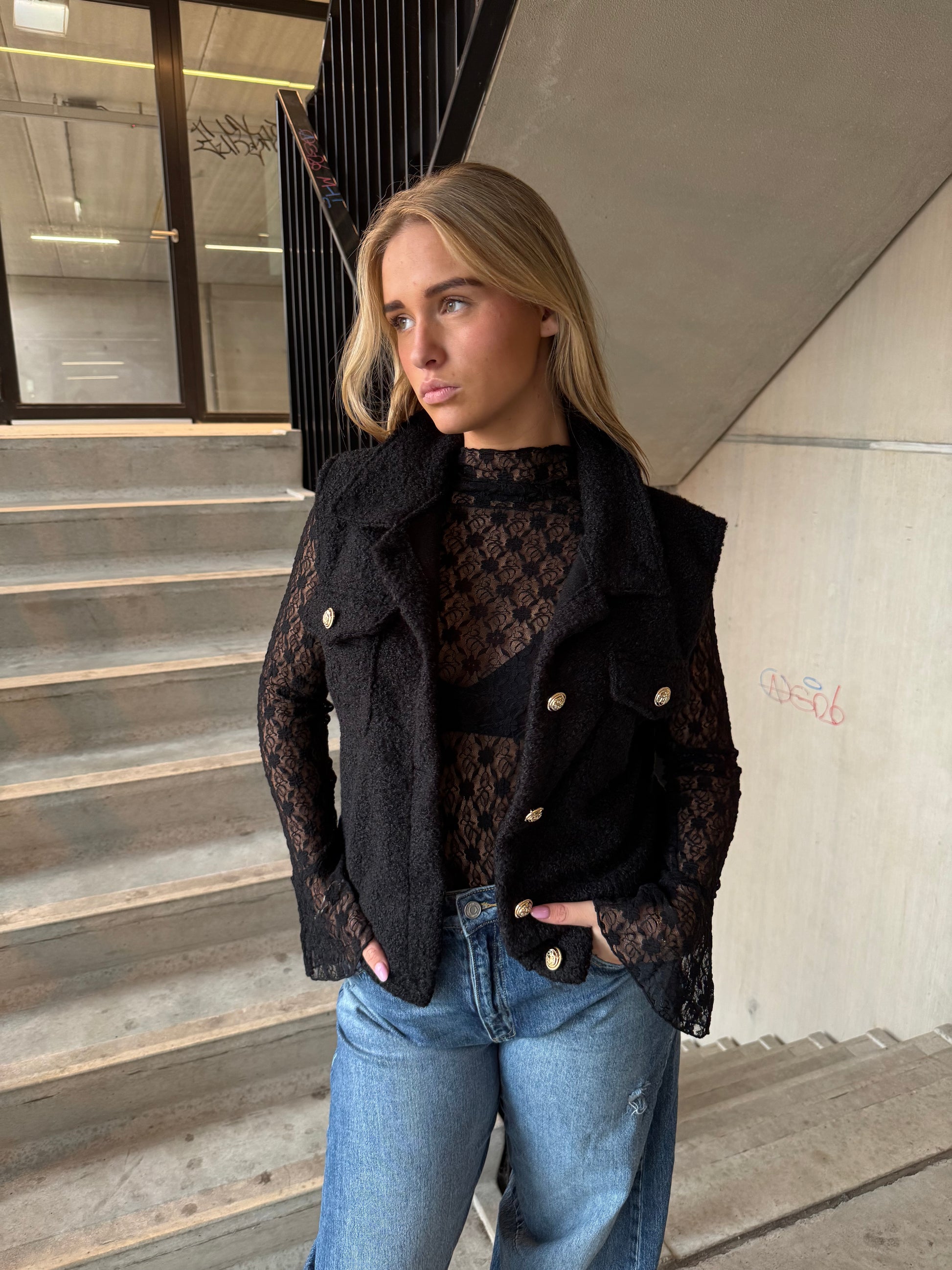 Spencer / Gilet Soft Zwart