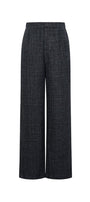 Polyester fiber (polyester) Straight pants Checkered Elegant Fall/Winter  Clothes