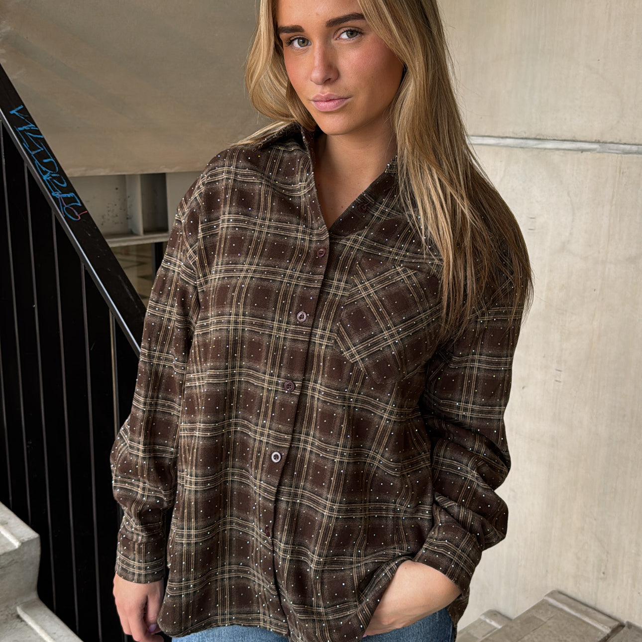 Blouse Sparkle Bruin