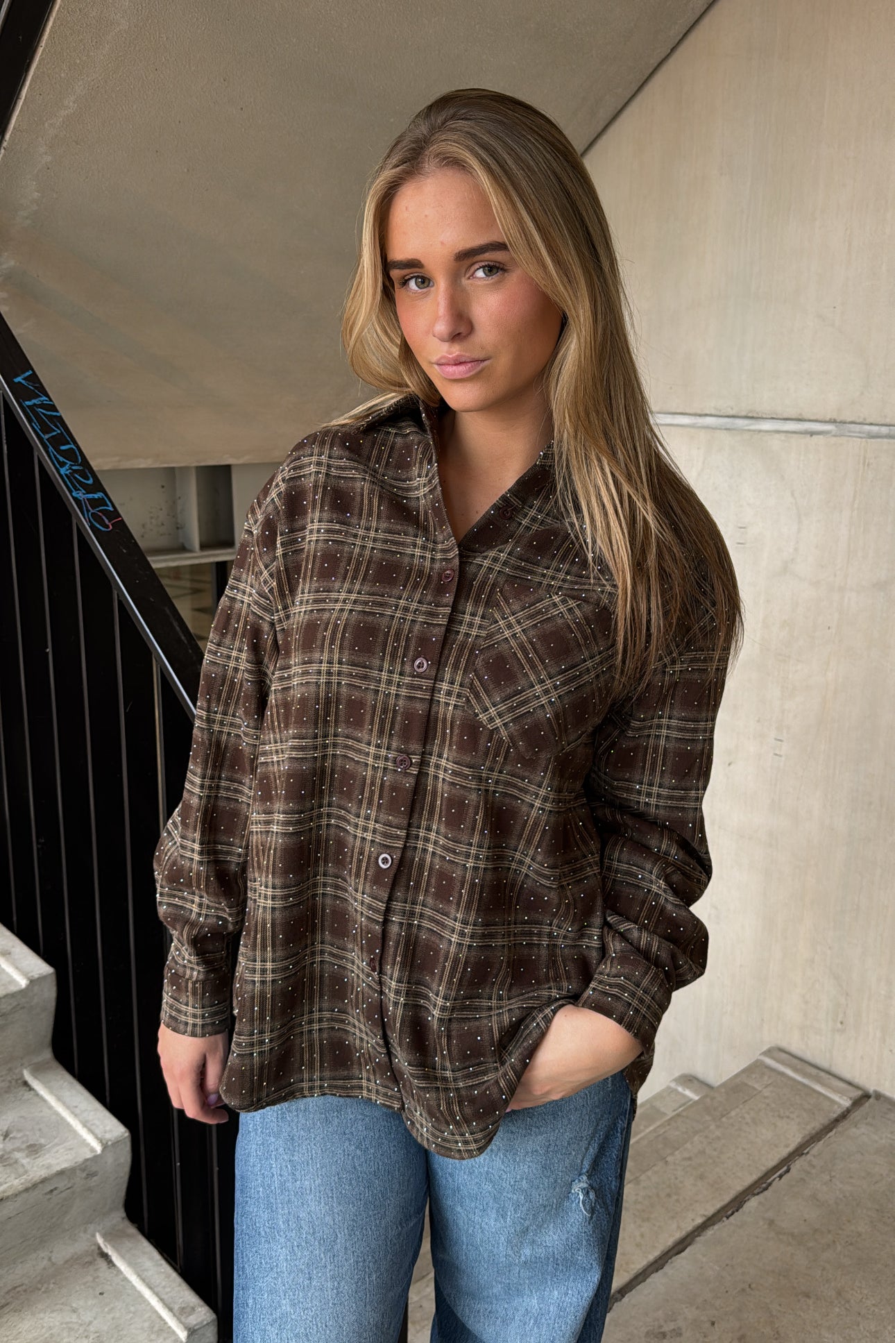 Blouse Sparkle Bruin