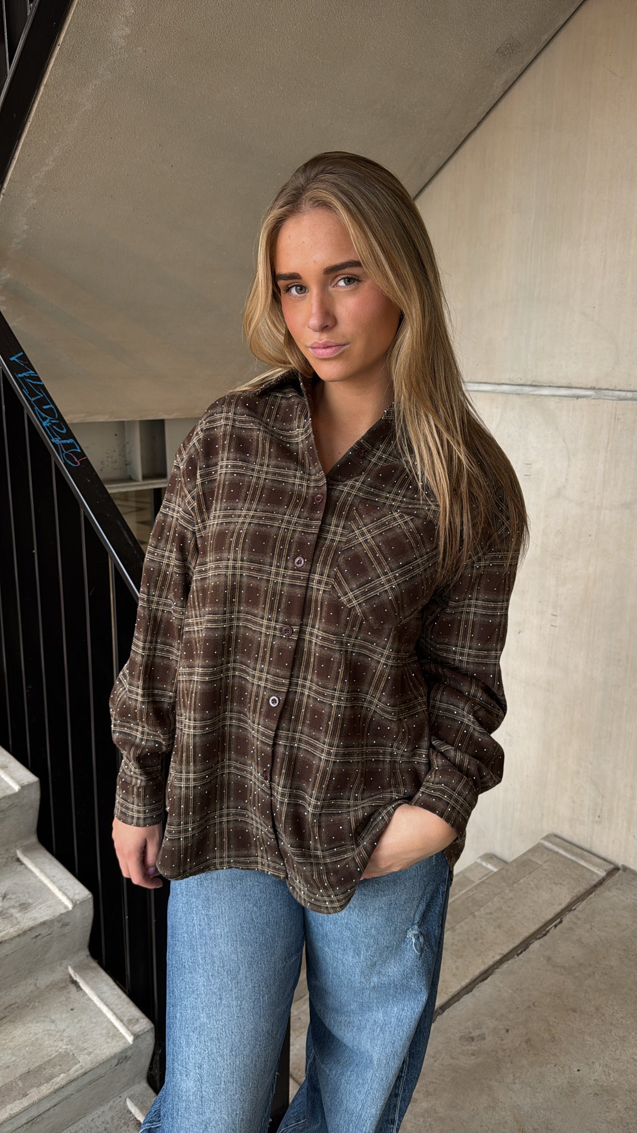 Blouse Sparkle Bruin