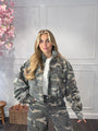 Ambika cargo bomber jacket met ritssluiting en borstzakken
