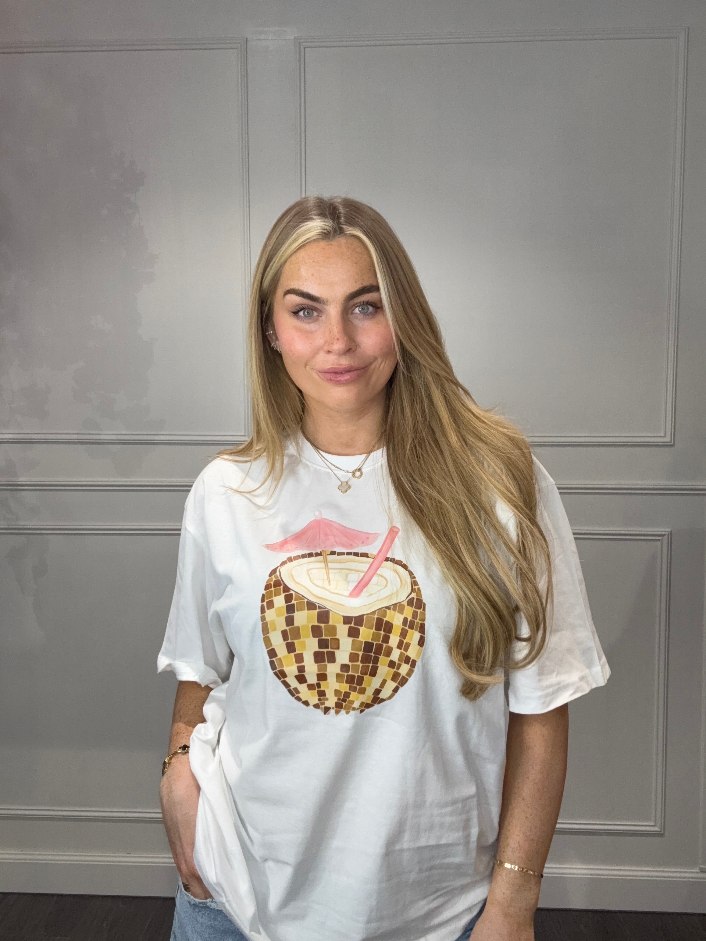 T-Shirt Kokos Wit