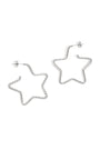 Stainless Steel Hoop Earrings Star Casual Daily Simple Series Women's jewelry