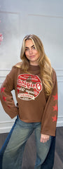 Tshirt Ster Lange Mouw Bruin