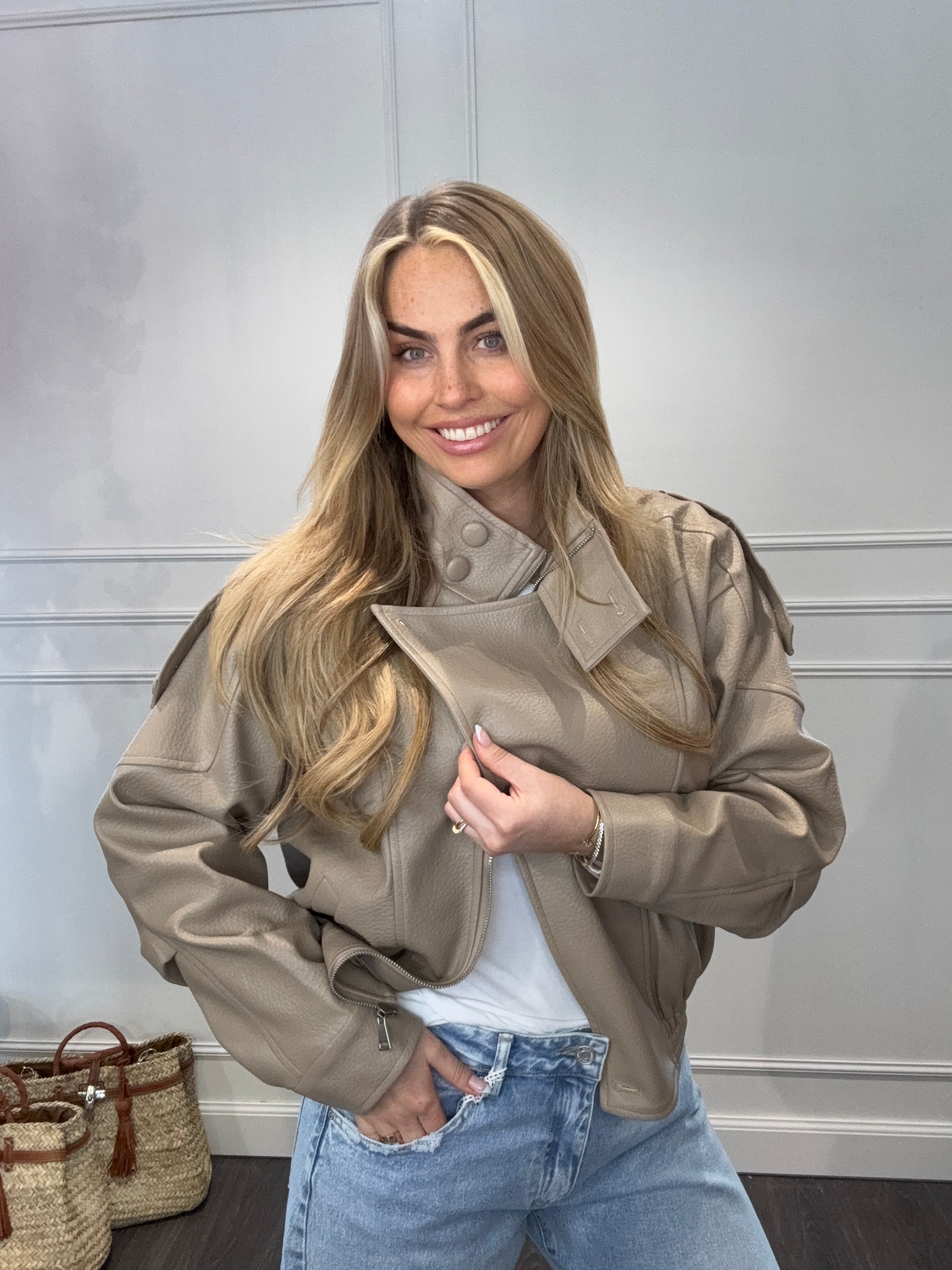 Jasje Ambika Vegan Leer Taupe