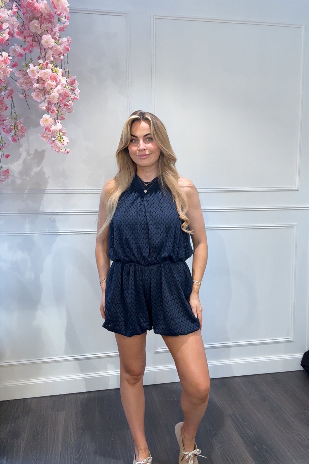 Jumpsuit Blauw Kort