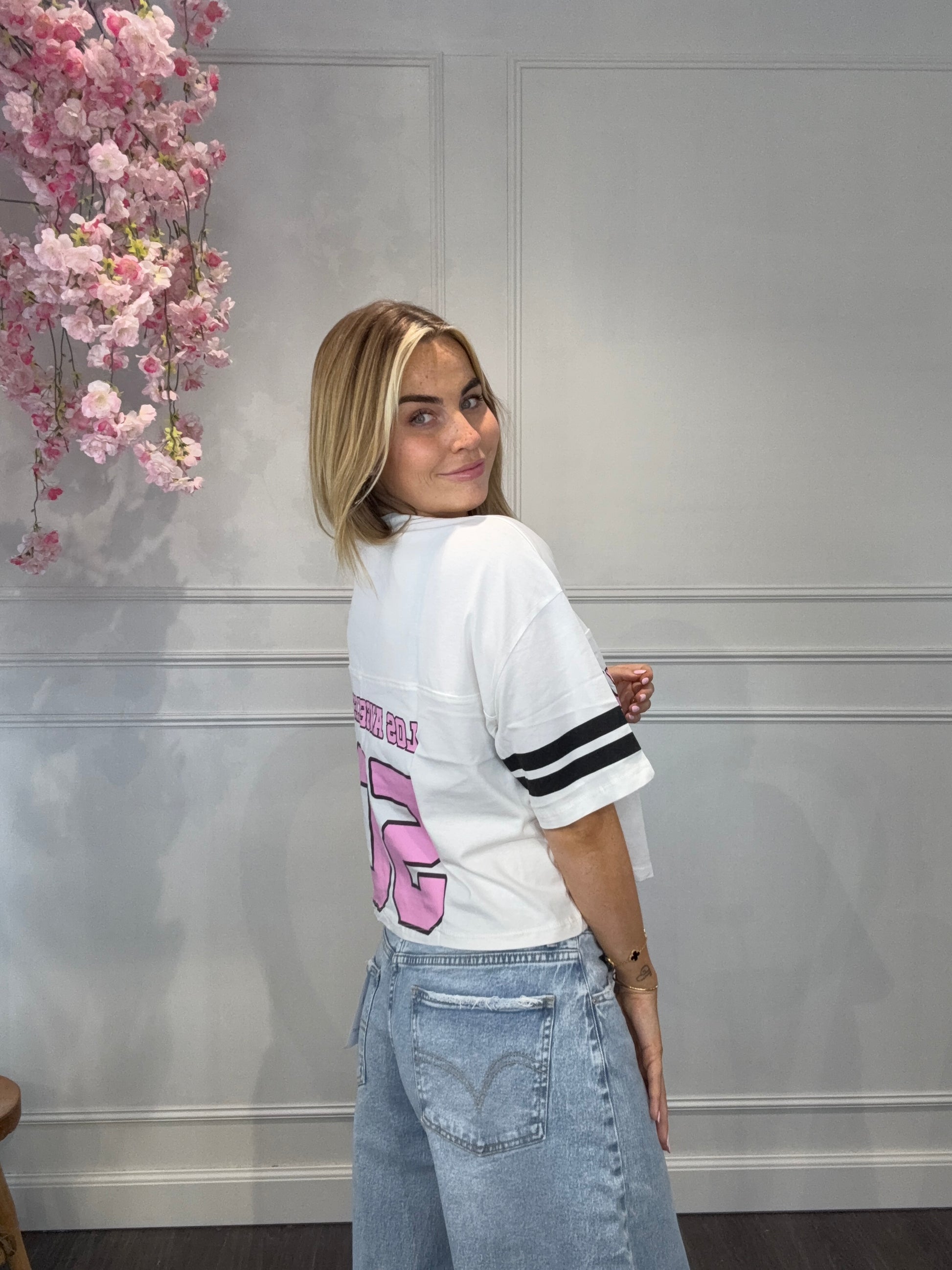 T-Shirt Dodgers Roze