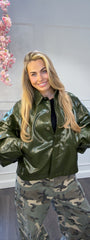 Jas Laklook Groen  Ambika