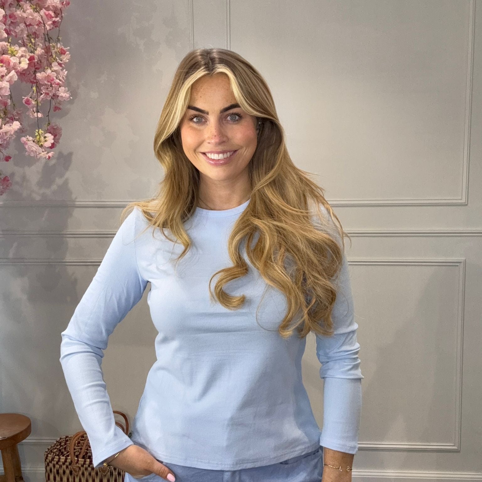 Ambika Basic Top Lichtblauw