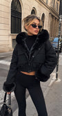 Luxe Cropped Puffer Jacket Zwart. Vanaf Begin Sept Op Voorraad