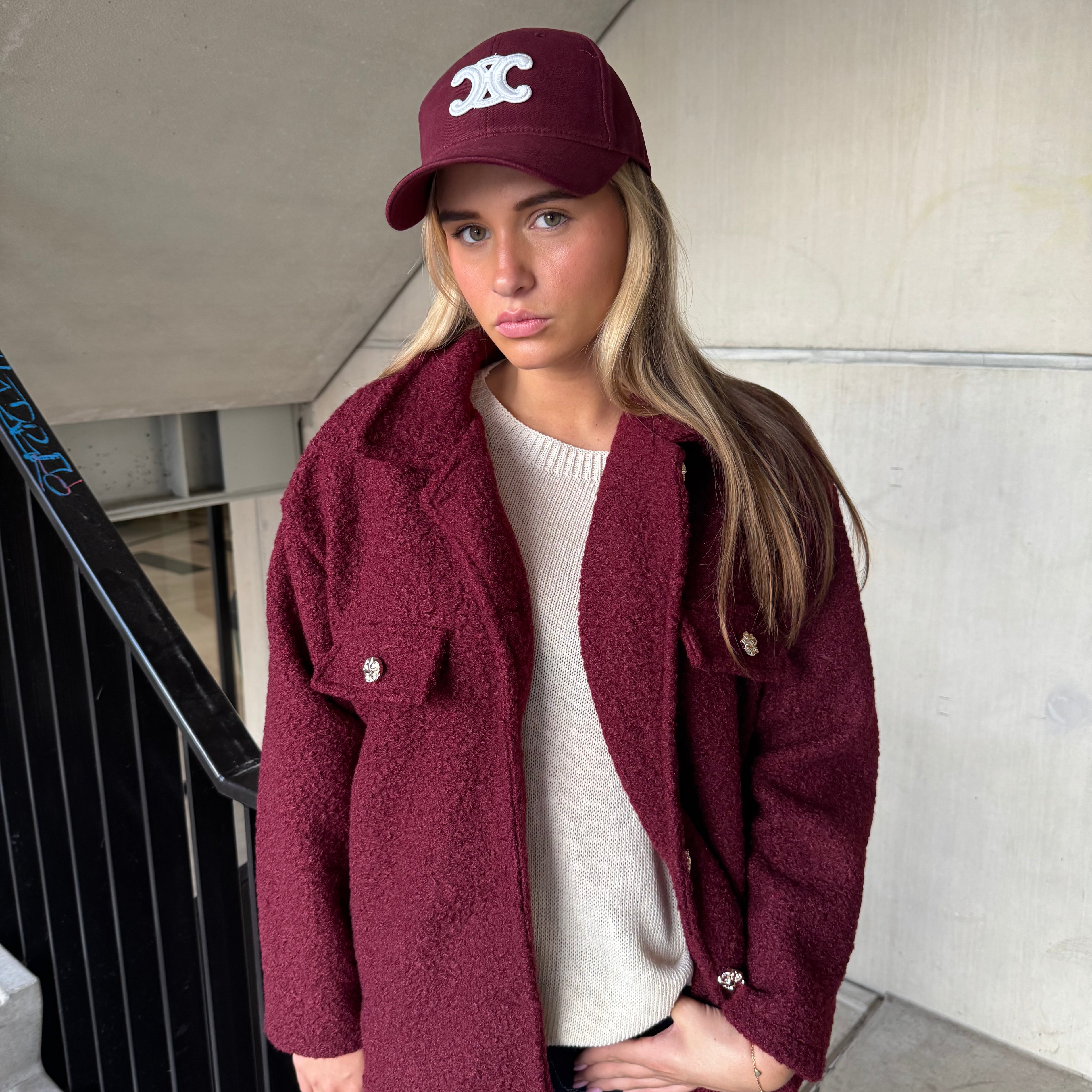 Jas/  Vest Burgundy