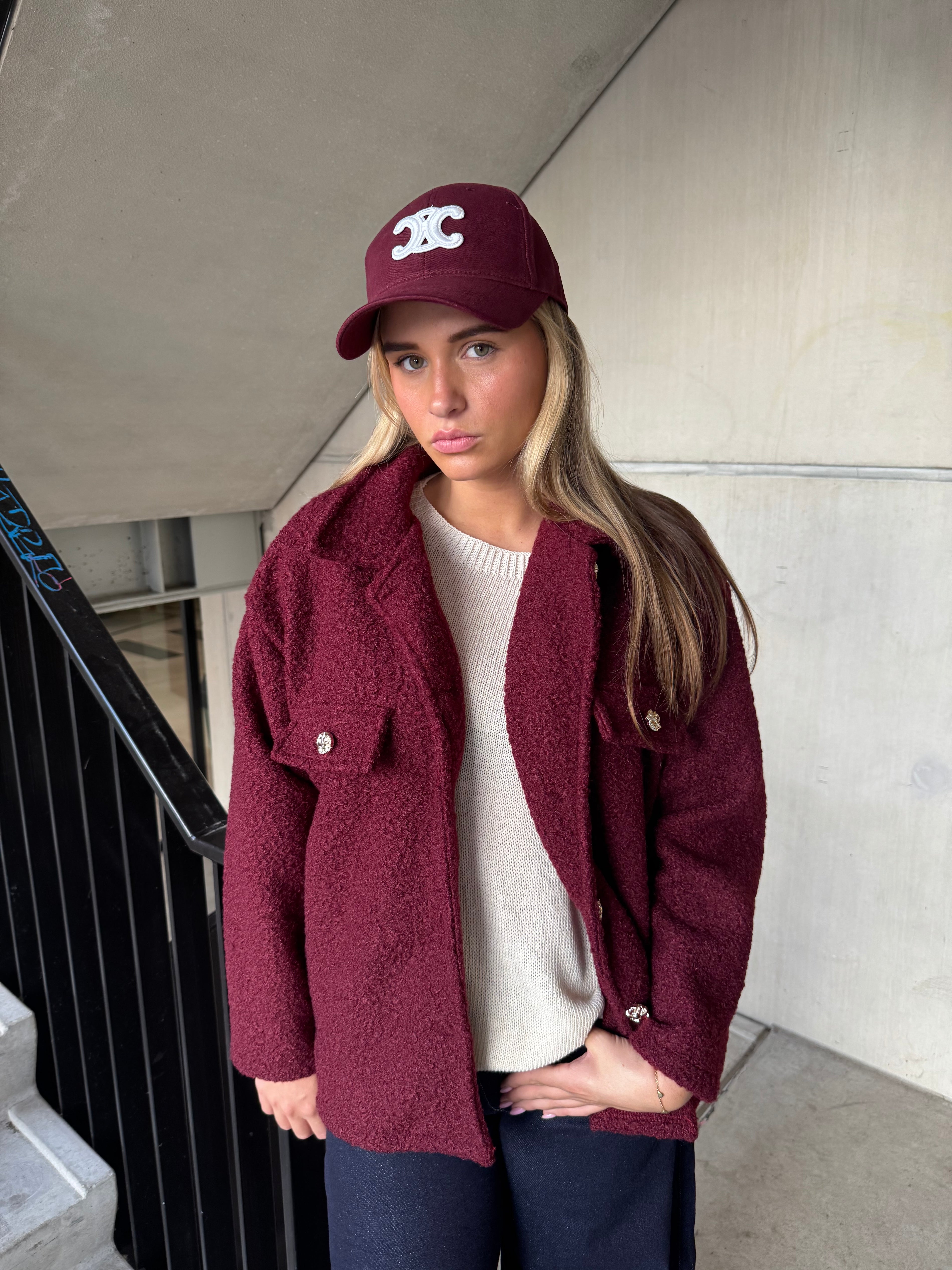 Jas/  Vest Burgundy