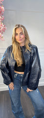 Jas Laklook Blauw Ambika