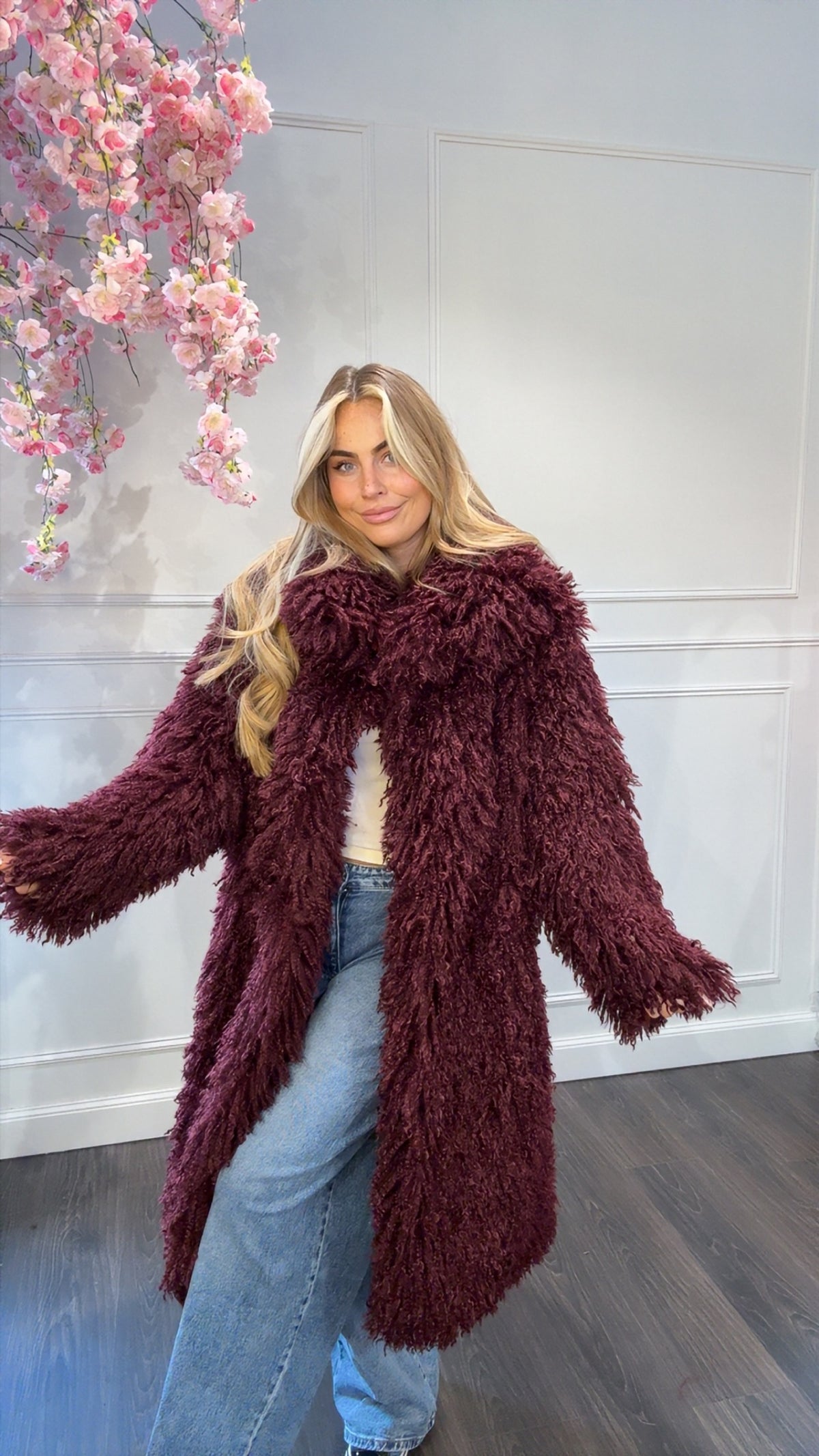 Teddy Jas Lang Bordeaux