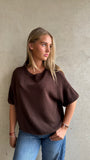 Trui Knitted Basic Bruin