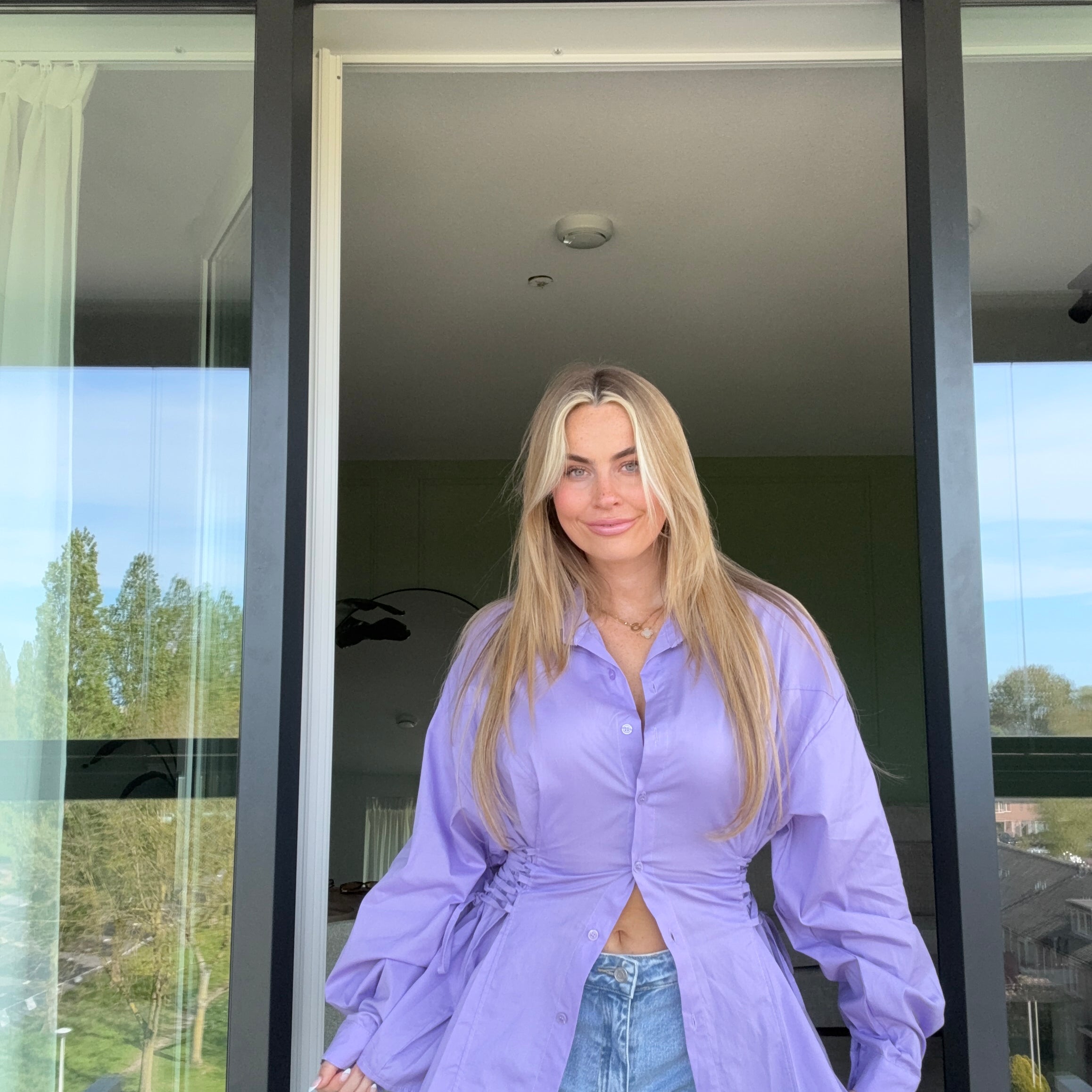 Blouse Robe Purple