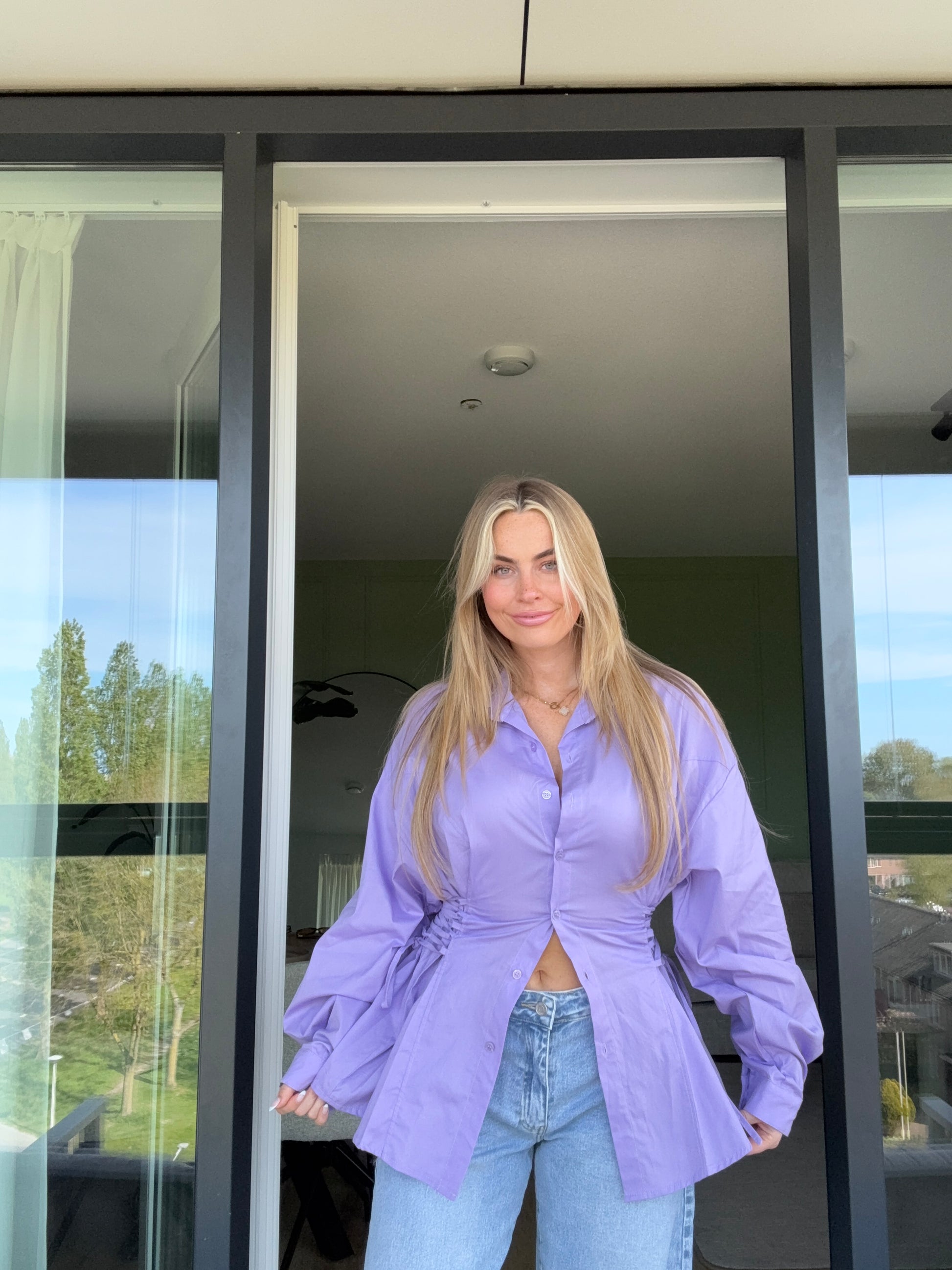 Blouse Robe Purple