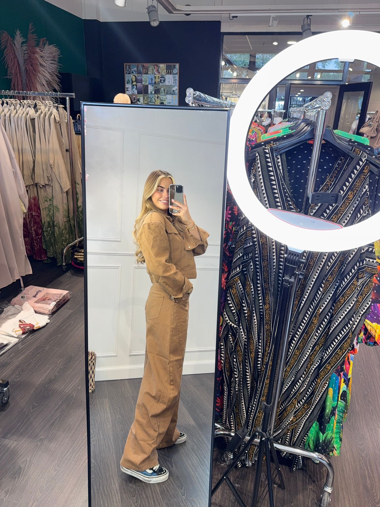 2 Delige Set Denim Rebel Camel