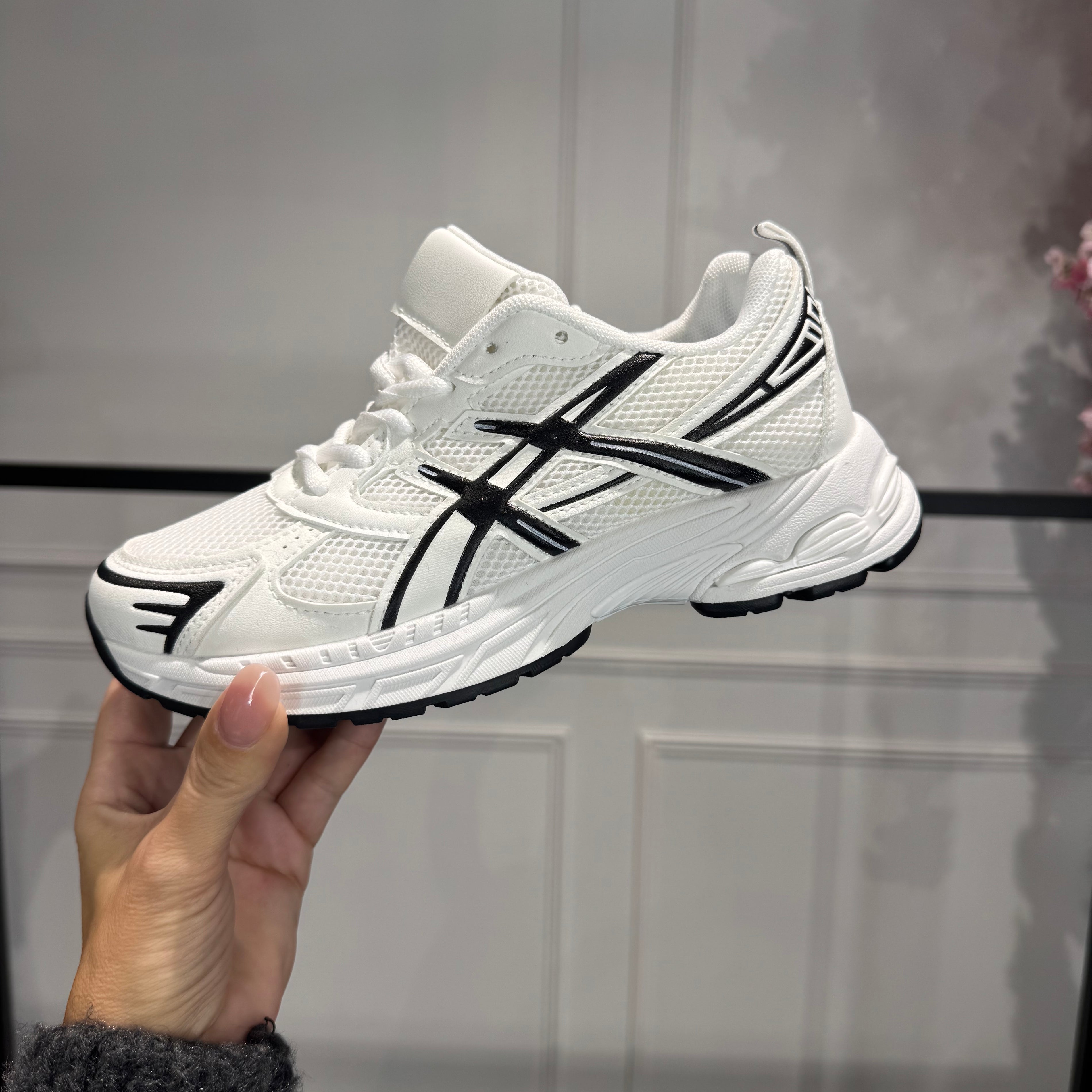 Sneakers Wit Met Zwarte strepen