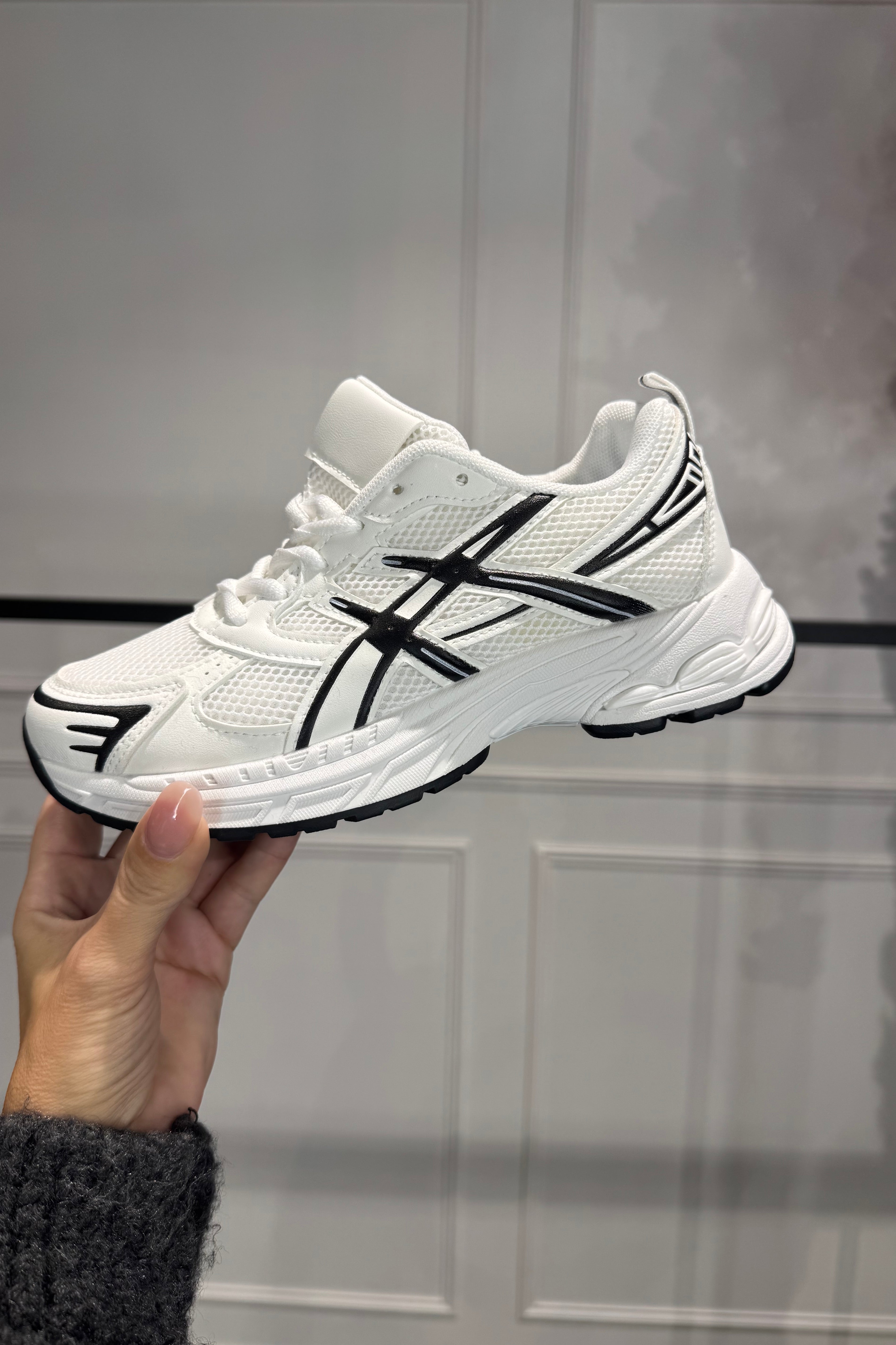 Sneakers Wit Met Zwarte strepen