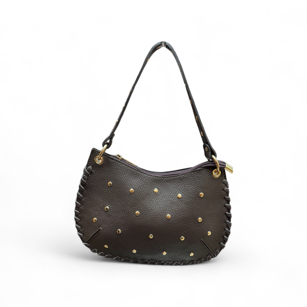 Tas Studs Donkerbruin