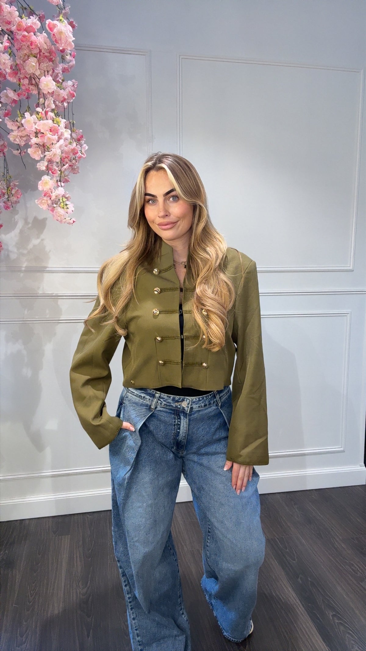 Jas Blazer Ambika Army Groen Kapitein