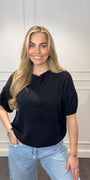 Mandy Jane Top  Zwart