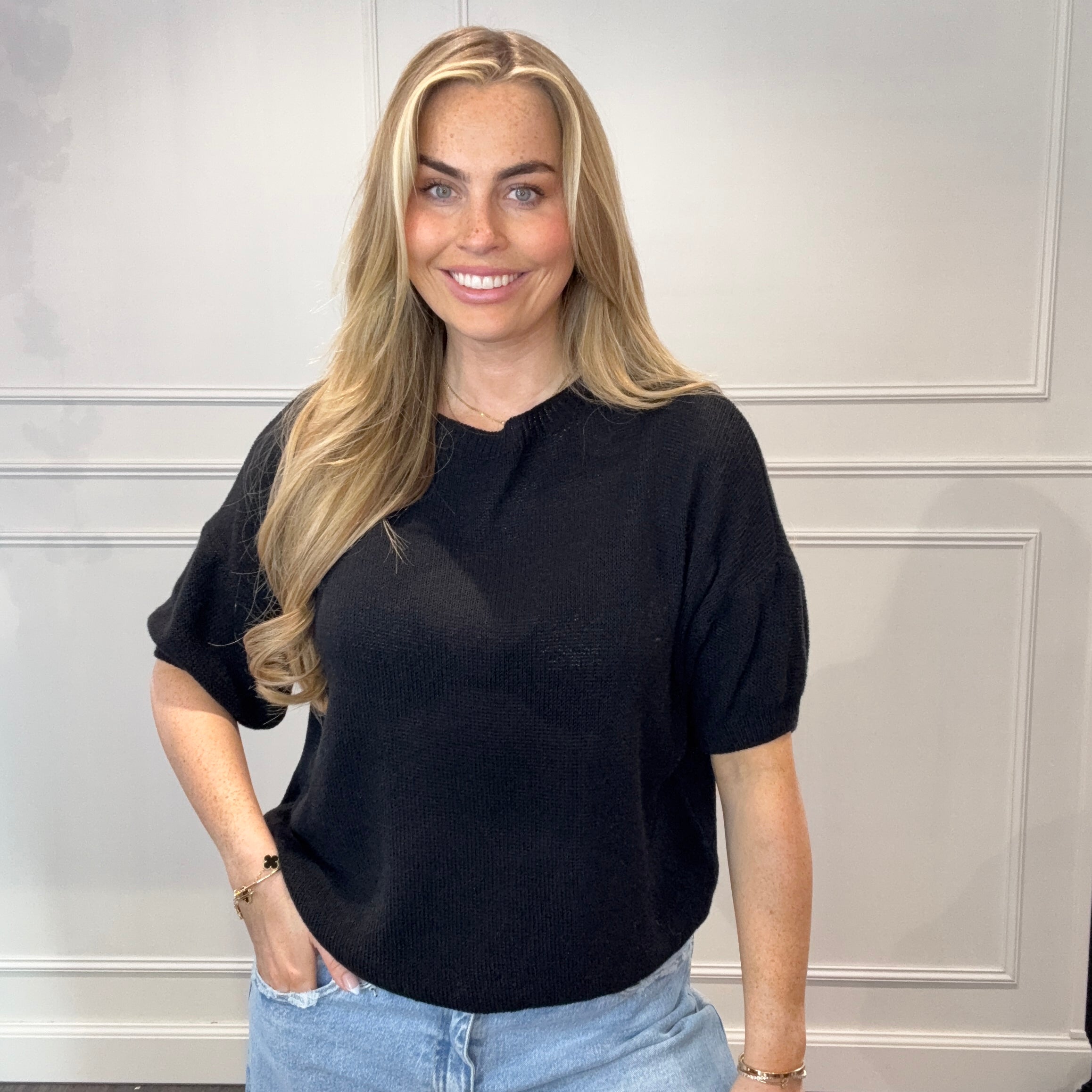 Mandy Jane Top  Zwart