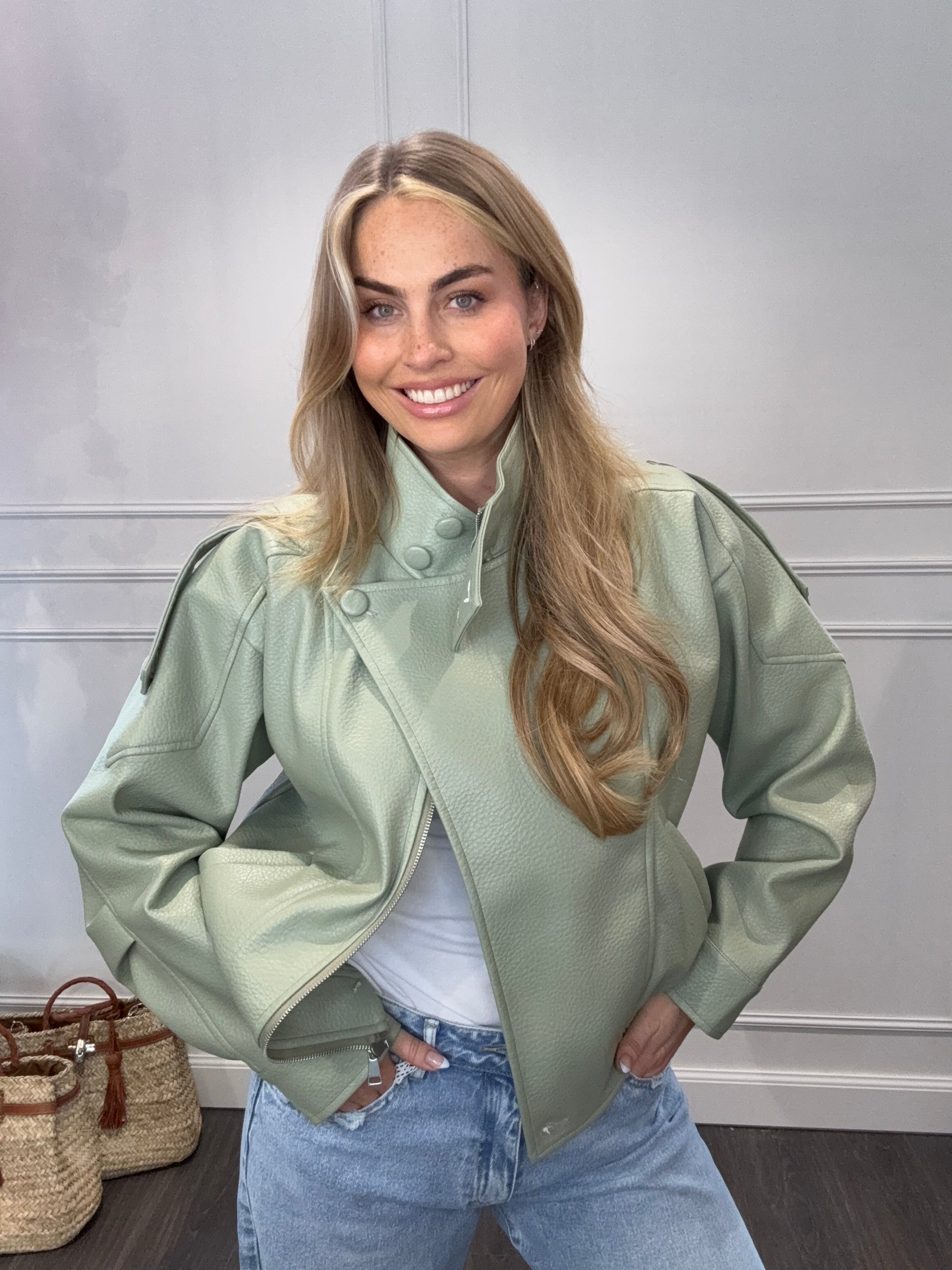 Jasje Ambika Vegan Leer Groen Ambika