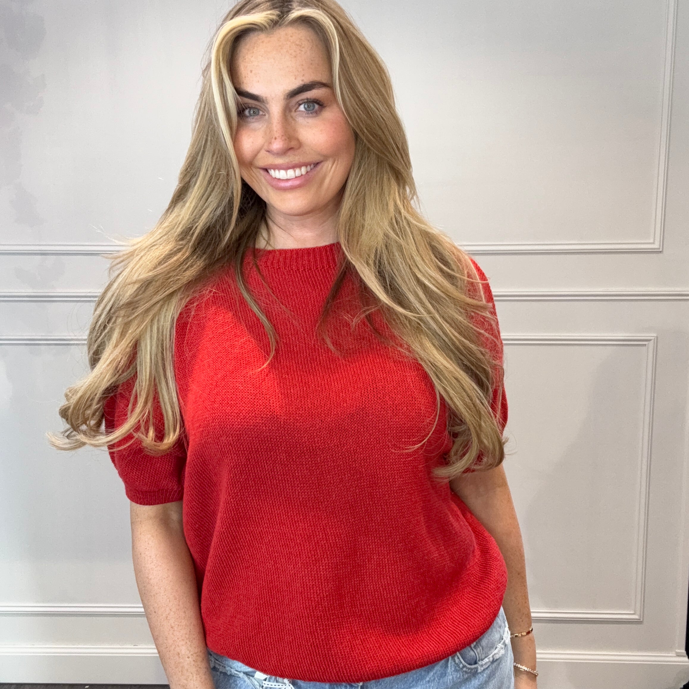 Mandy Jane Top Orange Rood