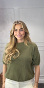 Mandy Jane Top Army Groen