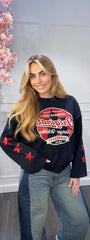 T-Shirt Ster Lange Mouw Blauw