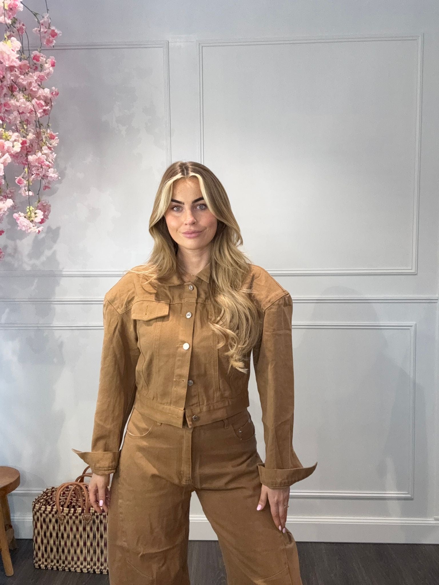 2 Delige Set Denim Rebel Camel