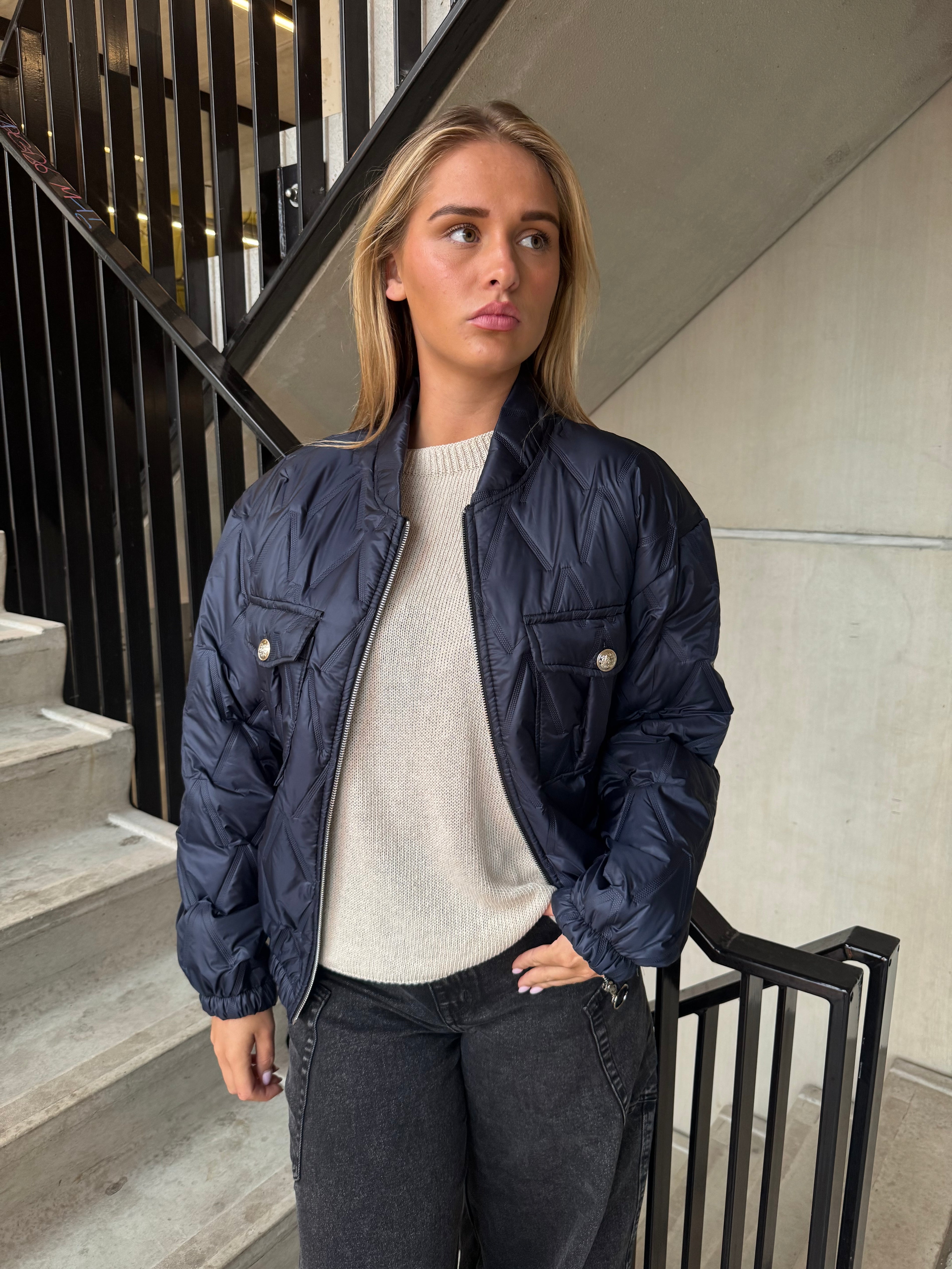 Bomber Jasje Lexi Donker Blauw